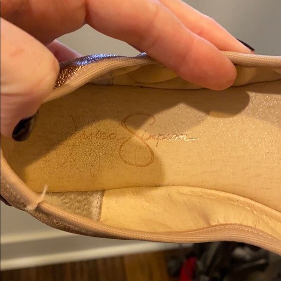 Gold ballet flats - Picture 2 of 3